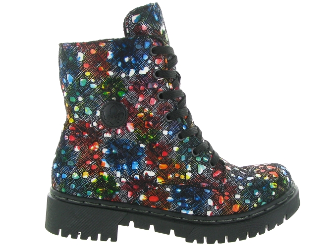 bottines et boots - Motardes & Rock and roll - femme - Synthétique - Multicolor - Rieker6320901_2