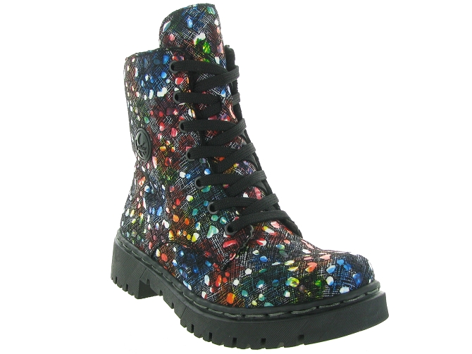 bottines et boots - Motardes & Rock and roll - femme - Synthétique - Multicolor - Rieker6320901_3