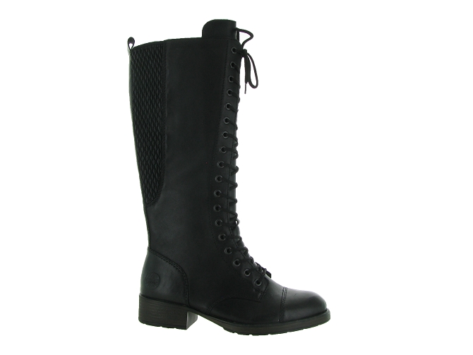 bottes - Cavalières - femme - Cuir - Noir - Rieker6321201_2