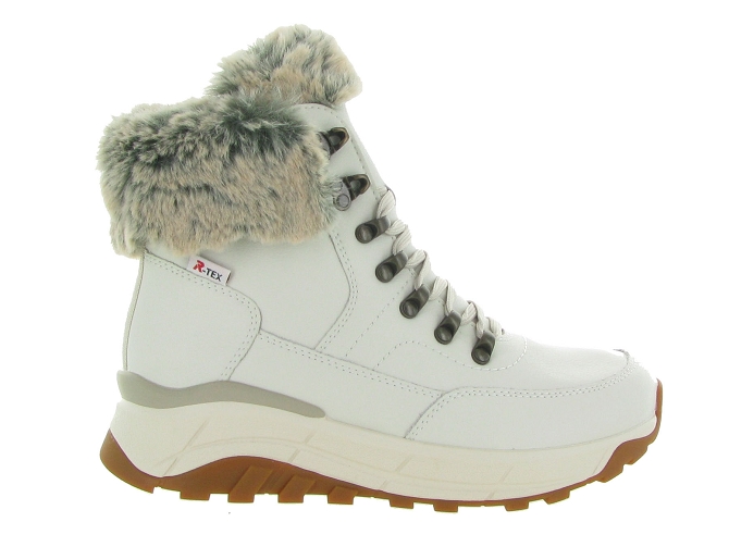 apres ski bottes fourrees - Botte de neige - femme - Cuir - Blanc - Rieker r evolution6321401_2