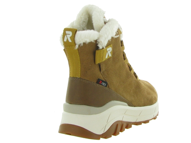 apres ski bottes fourrees - Botte de neige - femme - Cuir - Camel - Rieker r evolution6321501_5