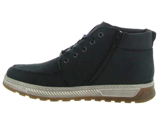 chaussures a lacets - Confort et décontracté - homme - Cuir - Bleu - Rieker6322101_4