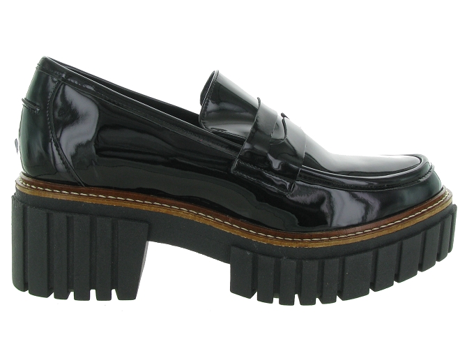 mocassins - Compensé - femme - Cuir - Noir - Reqins6325101_2