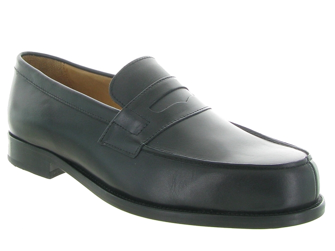 mocassins - Elégant - homme - Cuir - Noir - Pellet