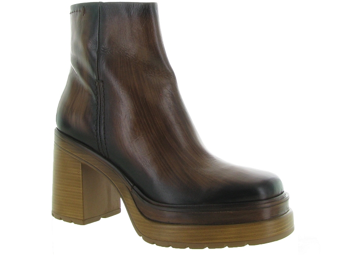 bottines et boots - Classique & Chic - femme - Cuir - Marron - Pons quintana