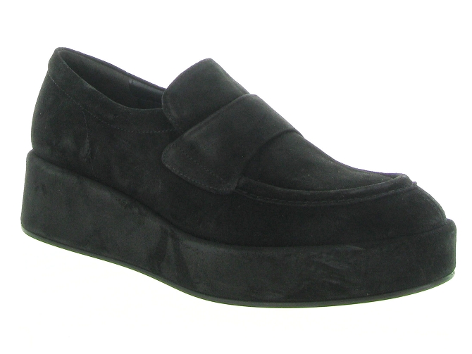 mocassins - Elégant - femme - Nubuck - Noir - Pons quintana