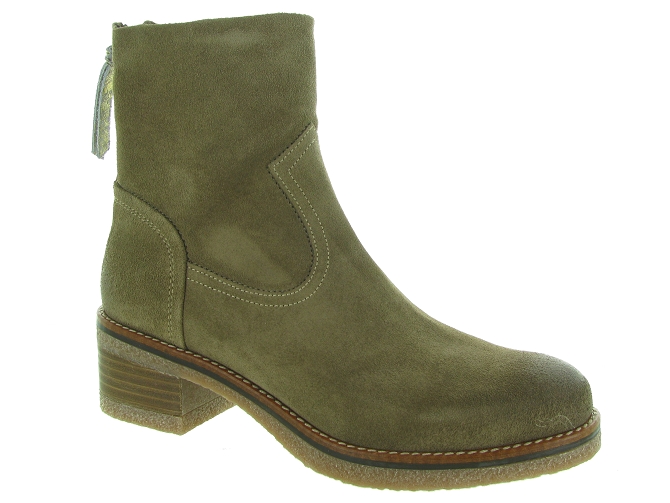 bottines et boots - Classique & Chic - femme - Nubuck - Taupe - Minka design