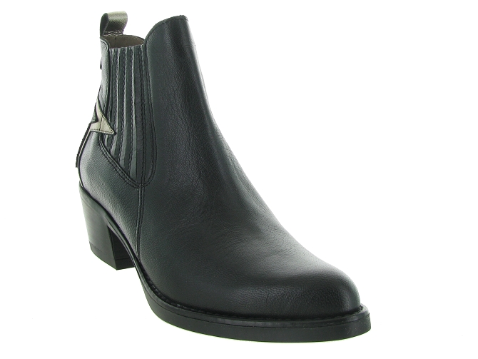 bottines et boots - Santiag - femme - Cuir - Noir - Minka design6327301_3