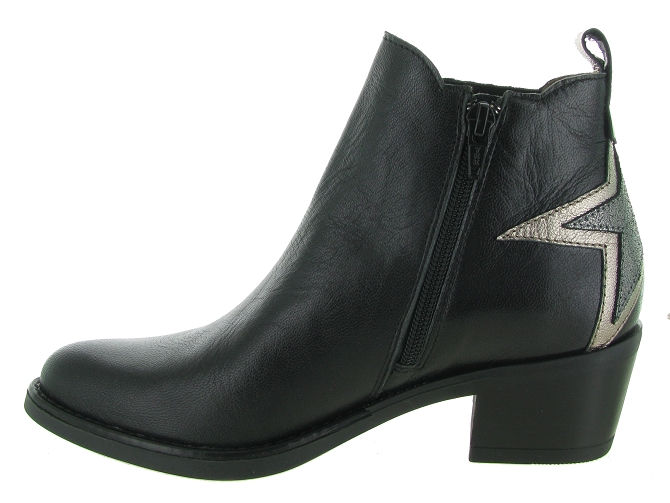 bottines et boots - Santiag - femme - Cuir - Noir - Minka design6327301_4