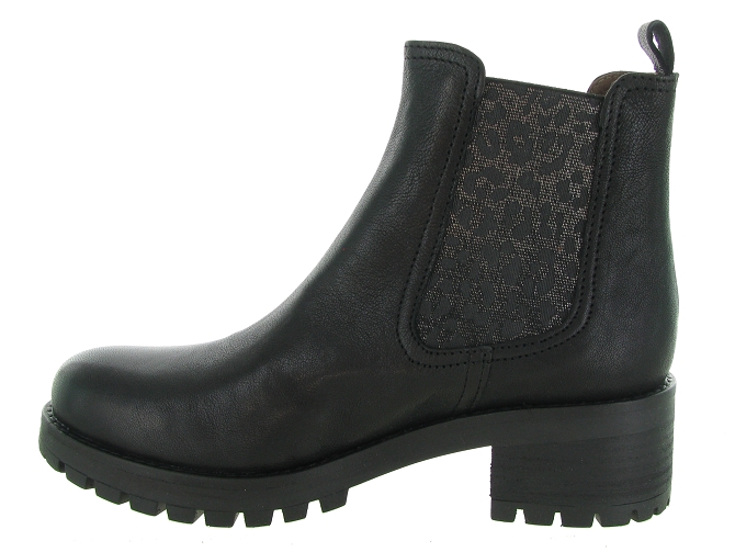 bottines et boots - Motardes & Rock and roll - femme - Cuir - Noir - Minka design6327601_4