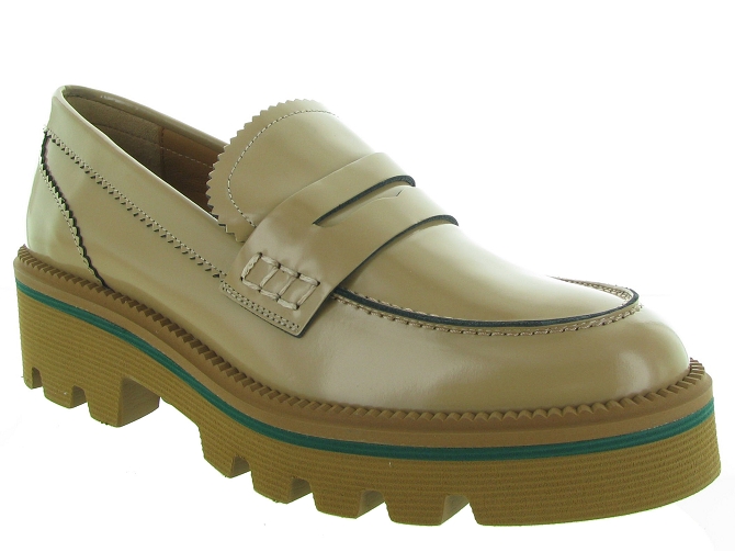 mocassins - Elégant - femme - Cuir - Beige - Jhay