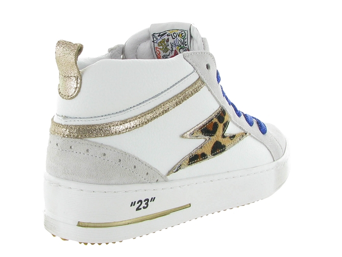 baskets et sneakers - Montante - femme - Cuir - Blanc - Semerdjian6328401_5