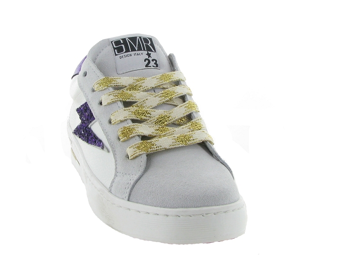 baskets et sneakers - Tendance - femme - Cuir - Blanc - Semerdjian6329001_3