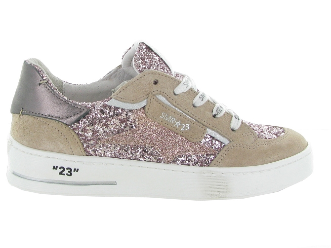 baskets et sneakers - Tendance - femme - Cuir - Rose - Semerdjian6329101_2