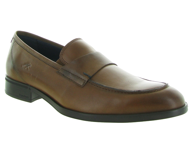 mocassins - Elégant - homme - Cuir - Marron - Fluchos