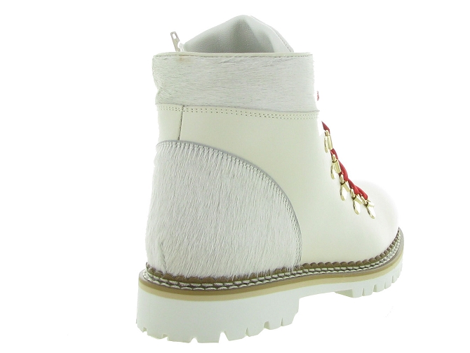 apres ski bottes fourrees - Botte de neige - femme - Cuir - Blanc - La thuile6330401_5