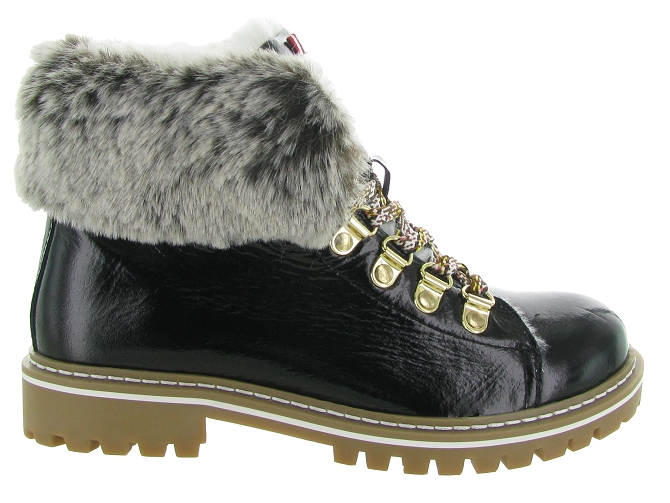 apres ski bottes fourrees - Botte de neige - femme - Cuir - Noir - Les tropeziennes6332901_2