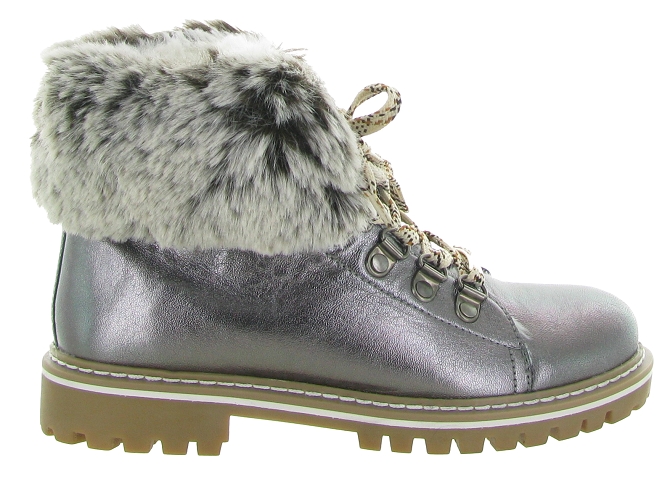 apres ski bottes fourrees - Botte de neige - femme - Cuir - Argent - Les tropeziennes6332903_2