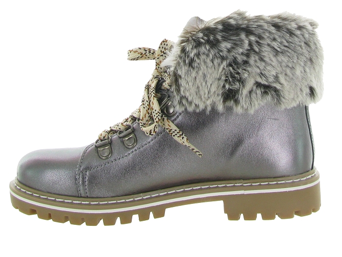 apres ski bottes fourrees - Botte de neige - femme - Cuir - Argent - Les tropeziennes6332903_4