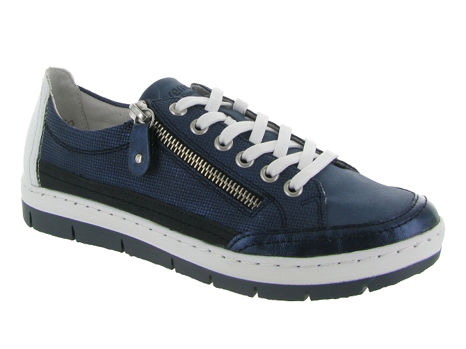 baskets et sneakers - Confort - femme - Synthétique - Bleu Marine - Remonte