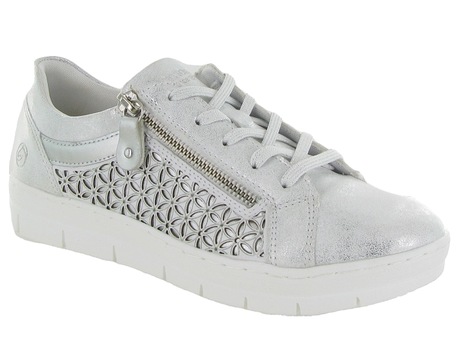 baskets et sneakers - Confort - femme - Synthétique - Argent - Remonte