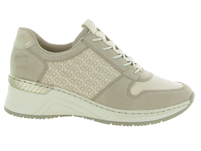 baskets et sneakers - Confort - femme - Cuir - Beige - Rieker6335601_2