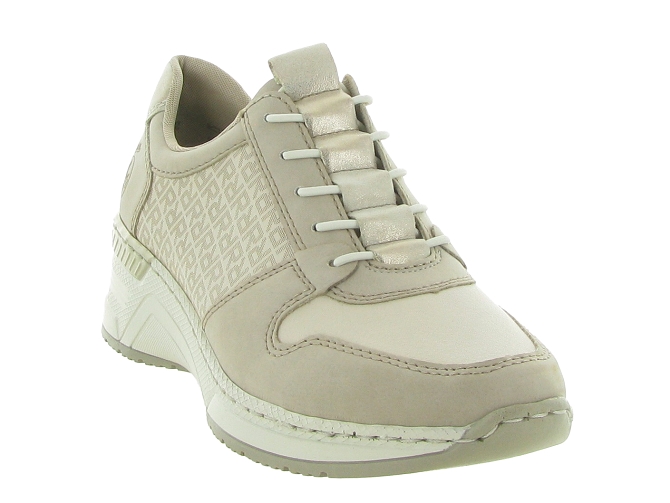 baskets et sneakers - Confort - femme - Cuir - Beige - Rieker6335601_3