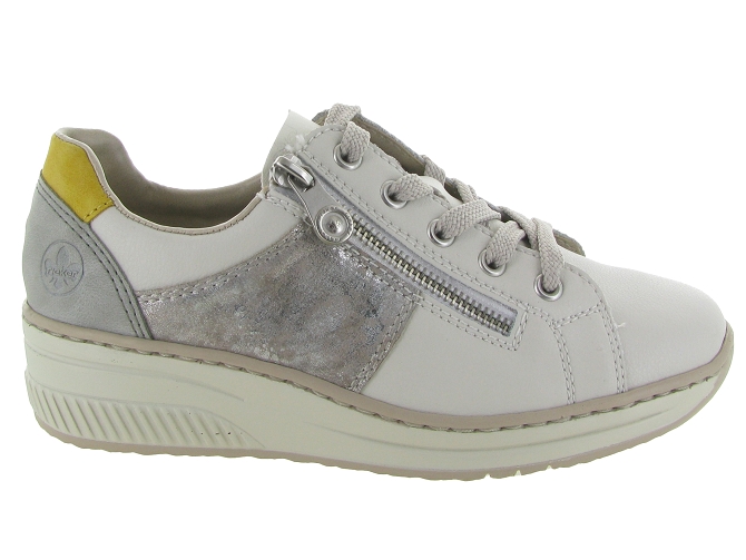 baskets et sneakers - Confort - femme - Cuir - Argent - Rieker6335801_2