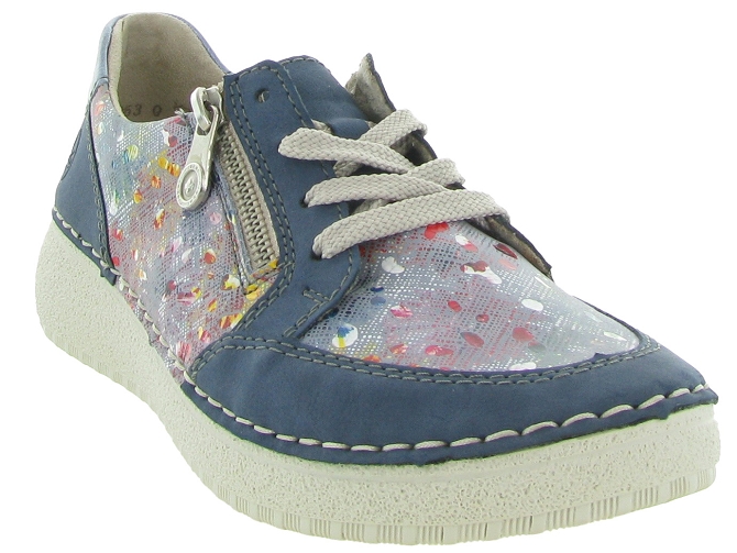 baskets et sneakers - Confort - femme - Cuir - Bleu - Rieker6335901_3