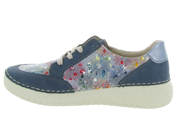 baskets et sneakers - Confort - femme - Cuir - Bleu - Rieker6335901_4