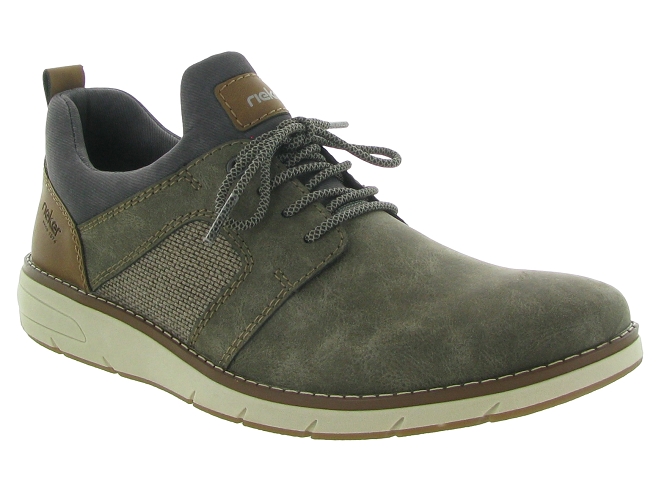 chaussures a lacets - Cérémonie - homme - Cuir - Beige - Rieker