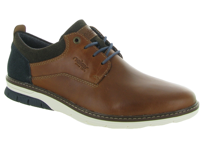 chaussures a lacets - Cérémonie - homme - Cuir - Marron - Rieker