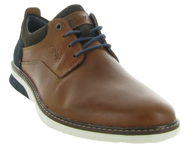 chaussures a lacets - Cérémonie - homme - Cuir - Marron - Rieker6336801_3