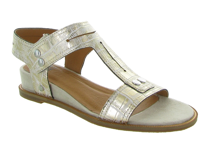 sandales et nu pieds - Casual - femme - Cuir - Or - Mamzelle