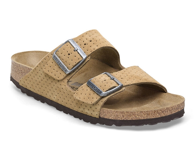 sandales et nu pieds - Mule Sabot - femme - Cuir - Beige - Birkenstock