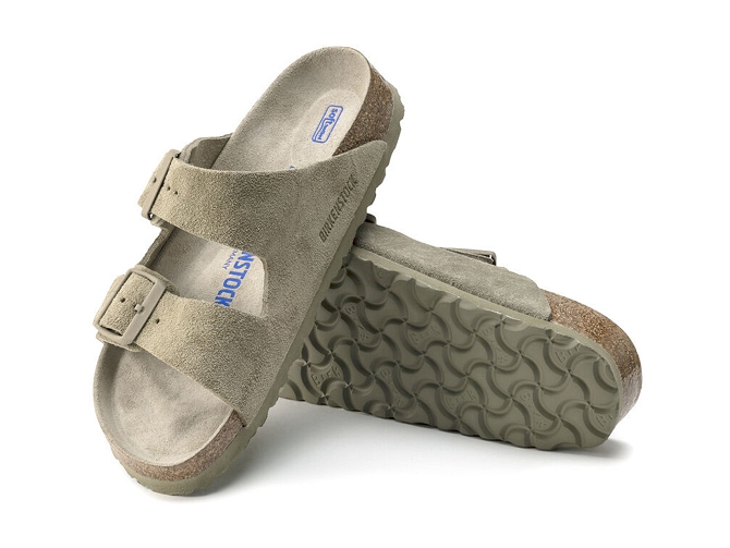 sandales et nu pieds - Mule Sabot - femme - Cuir - Kaki - Birkenstock6338003_2