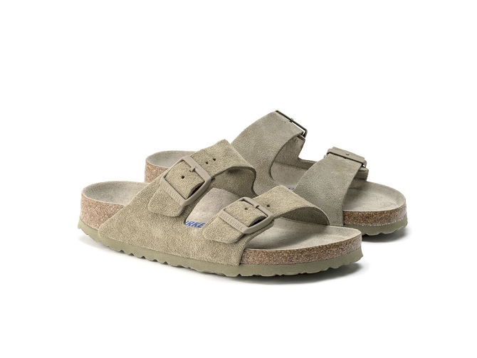 sandales et nu pieds - Mule Sabot - femme - Cuir - Kaki - Birkenstock6338003_4