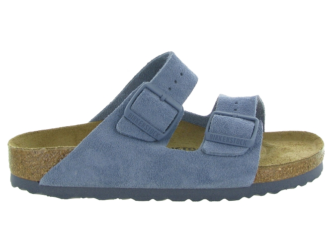 sandales et nu pieds - Mule Sabot - femme - Cuir - Bleu - Birkenstock6338004_2