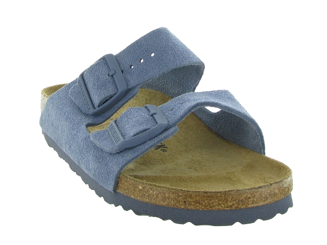 sandales et nu pieds - Mule Sabot - femme - Cuir - Bleu - Birkenstock6338004_3