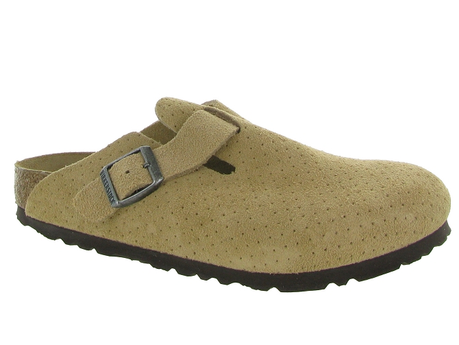 sandales et nu pieds - Mule Sabot - femme - Nubuck - Beige - Birkenstock