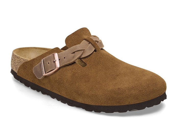 sandales et nu pieds - Mule Sabot - femme - Nubuck - Marron - Birkenstock