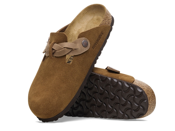 sandales et nu pieds - Mule Sabot - femme - Nubuck - Marron - Birkenstock6338401_3