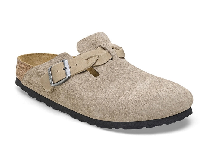 sandales et nu pieds - Mule Sabot - femme - Nubuck - Beige - Birkenstock