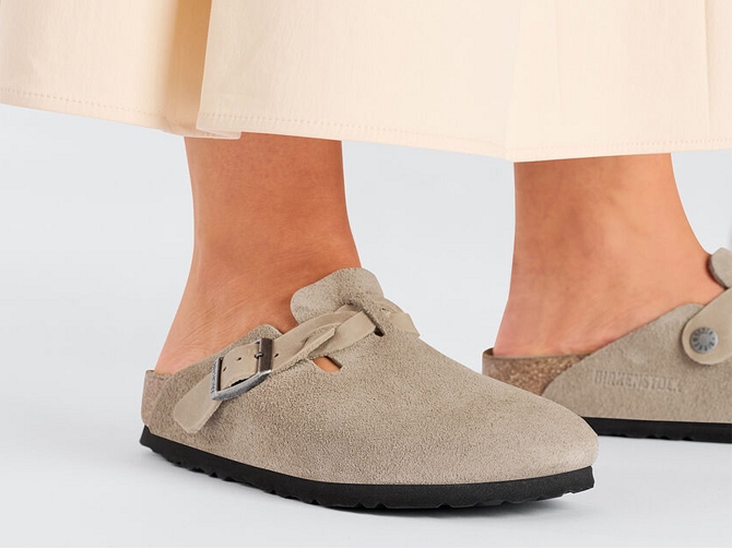 sandales et nu pieds - Mule Sabot - femme - Nubuck - Beige - Birkenstock6338402_2