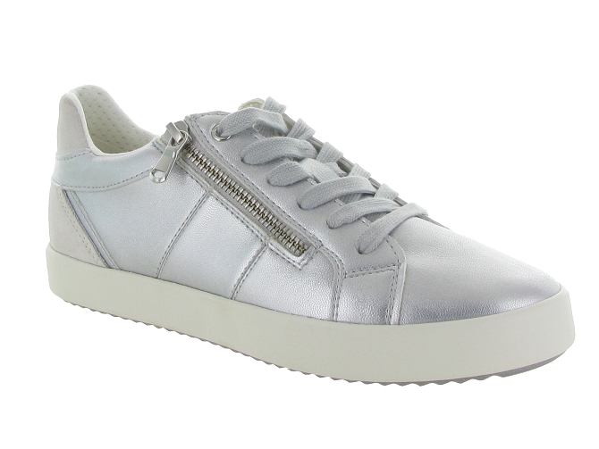 baskets et sneakers - Confort - femme - Synthétique - Argent - Geox