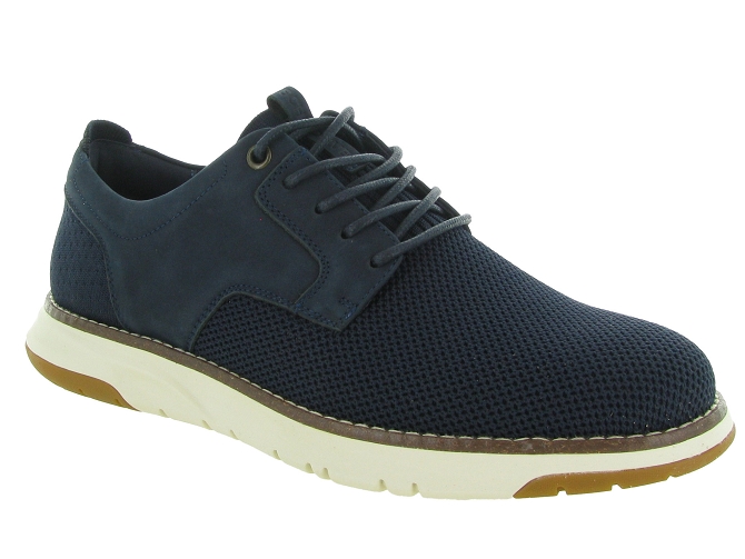 chaussures a lacets - Cérémonie - homme - Textile - Bleu Marine - Schmoove