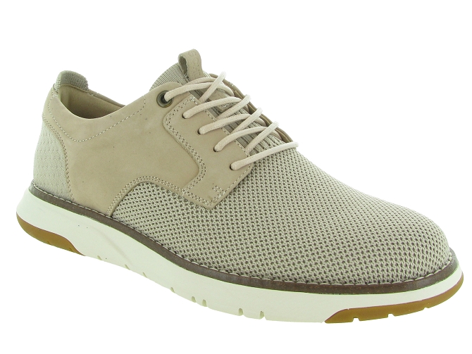 chaussures a lacets - Cérémonie - homme - Toile Jean - Beige - Schmoove