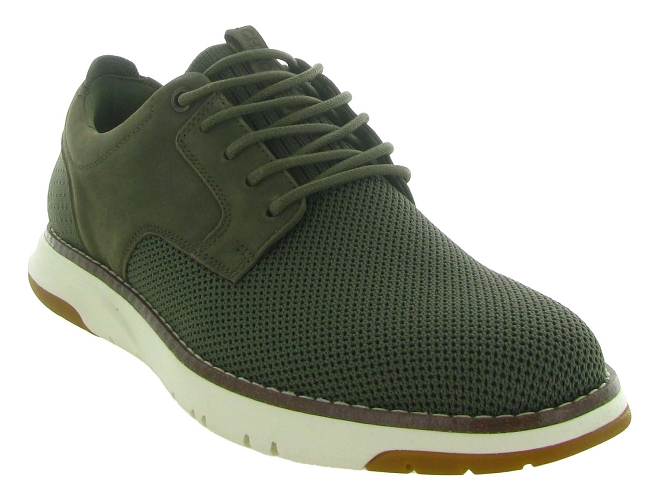 chaussures a lacets - Cérémonie - homme - Textile - Kaki - Schmoove6342504_3