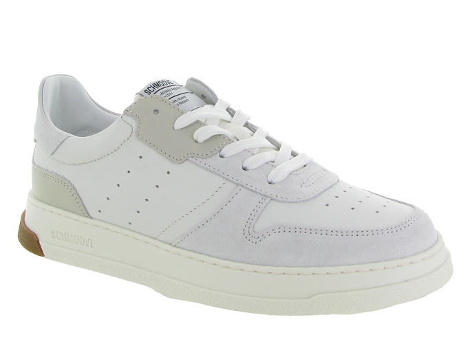 baskets et sneakers - Tendance - homme - Cuir - Blanc - Schmoove