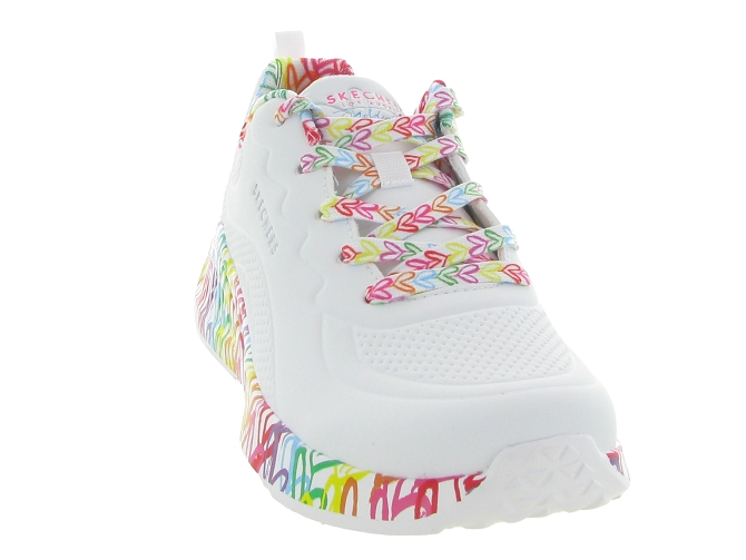 baskets et sneakers - Confort - femme - Toile Jean - Blanc - Skechers footwear6343001_3